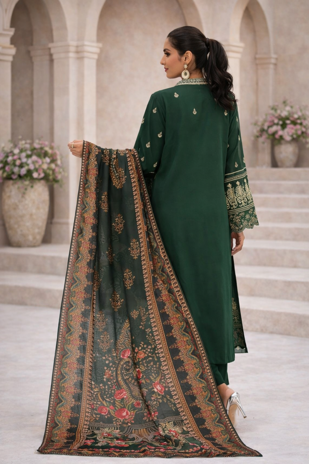 Gulzar Emerald – Luxury Stitched 3PC | ML020