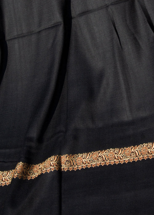 Kashmiri Shawl (Black) l Kingri Design Pashmina l ML039